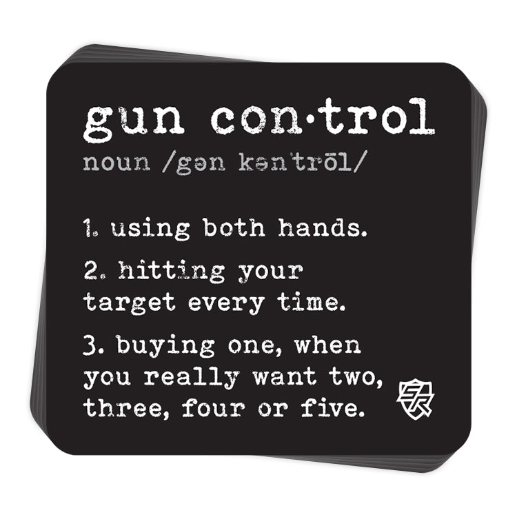 Gun Control Definition Decal – Shield Republic