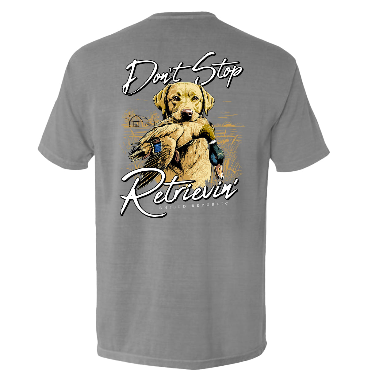 Don't Stop Retrievin Yellow Lab