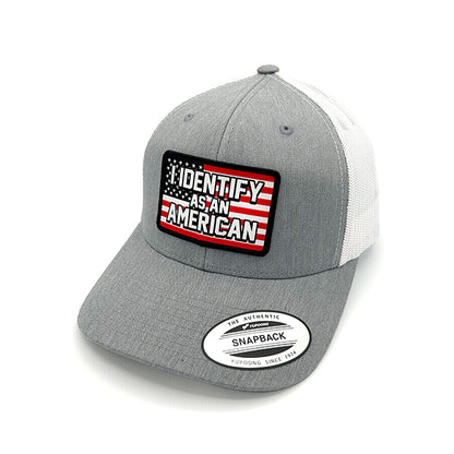 I Identify As An American Woven Patch Hat