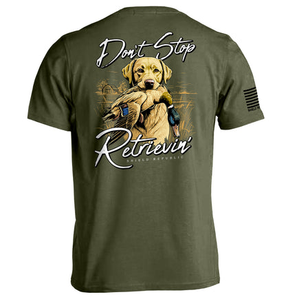 Don't Stop Retrievin Yellow Lab