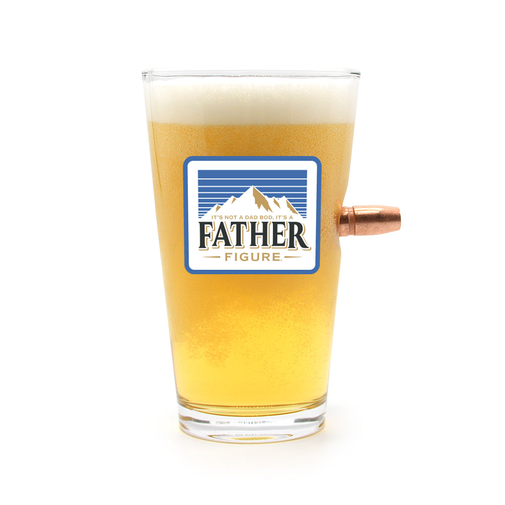 Father Figure - 50 Cal Pint Glass