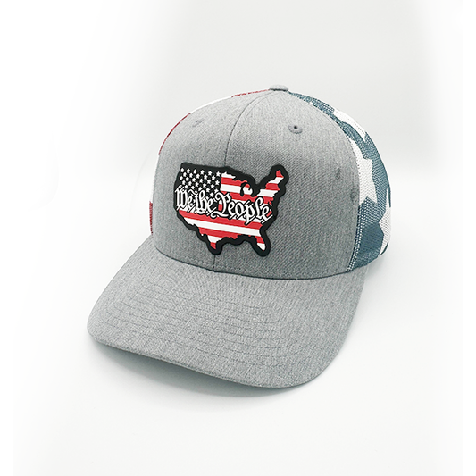 USA Constitution Flag PVC Patch Hat