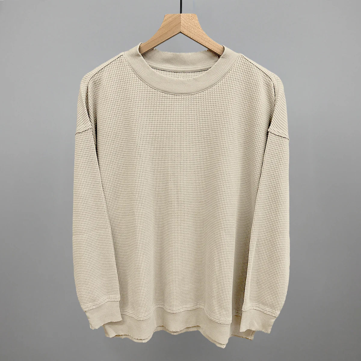 Tapioca Relaxed Waffle Long Sleeve