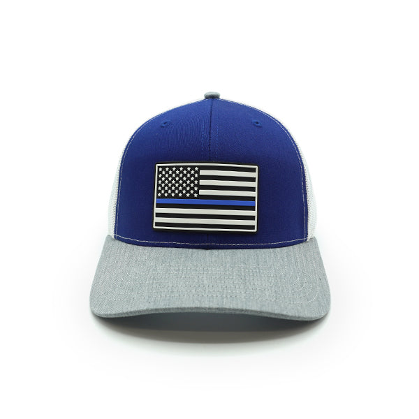 Thin Blue Line Flag PVC Patch Hat – Shield Republic