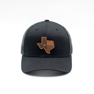 TX State Flag Leather Patch Hat – Shield Republic