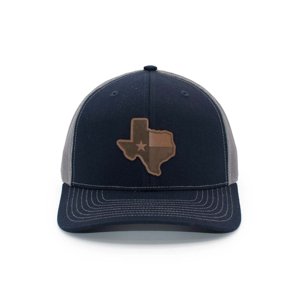 TX State Flag Leather Patch Hat – Shield Republic